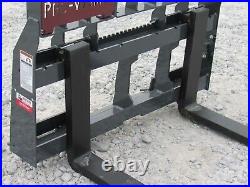 Pro Works 48" Pallet Forks Attachment – 5,500 Lb Capacity, Fits Bobcat Skid Steer & Universal Loaders (PF5103PB5500)