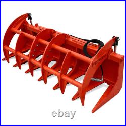 Proworks 72 Root Rake Clam Grapple Attachment Kubota Compact Tractor Loader