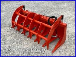 Proworks 72 Root Rake Clam Grapple Attachment Kubota Compact Tractor Loader