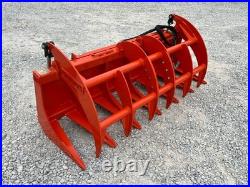 Proworks 72 Root Rake Clam Grapple Attachment Kubota Compact Tractor Loader
