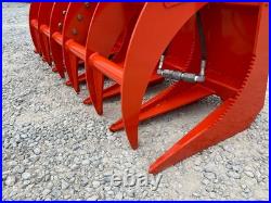 Proworks 72 Root Rake Clam Grapple Attachment Kubota Compact Tractor Loader
