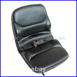 Seat Black For Case Backhoe 580C 580D 580E 580L 580M Skid Steer Loader SafeBelt