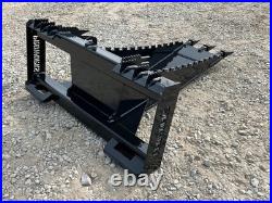 Severe Extreme Stump Bucket Attachment Fits Skid Steer Quick Attach Loader