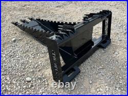 Severe Extreme Stump Bucket Attachment Fits Skid Steer Quick Attach Loader