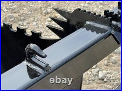 Severe Extreme Stump Bucket Attachment Fits Skid Steer Quick Attach Loader