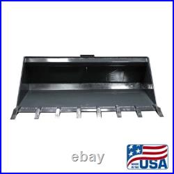 Skid Loader 72 Inch Heavy Duty Skid Steer Dirt Tooth Bucket /bobcat/kubota/cat