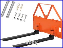 Skid Steer 46 Pallet Forks Quick Tach Trailer Hitch Attachment Loader Forks NEW
