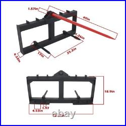 Skid Steer 49 Hay Bale Spear Attachment Heavy Duty Tractor Bale Handling Hitch