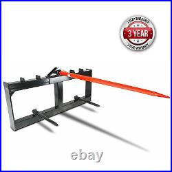 Skid Steer 49 Hay Bale Spear Attachment Heavy Duty Tractor Bale Handling Hitch