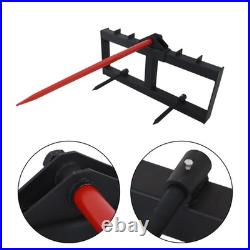 Skid Steer 49 Hay Bale Spear Attachment Heavy Duty Tractor Bale Handling Hitch Skid Steer 49 Hay Bale Spear Attachment Heavy Duty Tractor Bale Handling Hitch