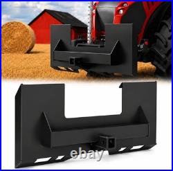 Skid Steer Attachment Plate 1/4 Universal Quick Attach Mount Plate with 2 Remo