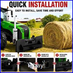 Skid Steer Attachment Plate 1/4 Universal Quick Attach Mount Plate with 2 Remo
