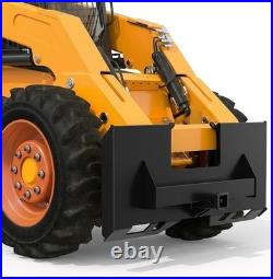 Skid Steer Attachment Plate 1/4 Universal Quick Attach Mount Plate with 2 Remo