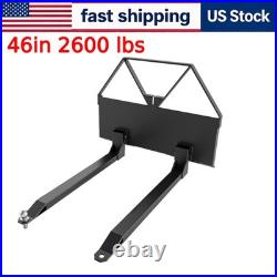Skid Steer Attachments 46in Quick Attach Mount Pallet Forks for Loaders Tractors