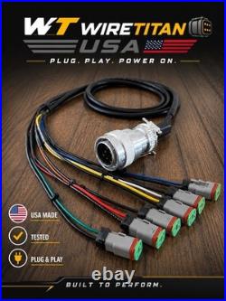 Skid Steer Aux Control Harness 14 Pin 8'- 6 Function fits CAT Bobcat Deer Skid Steer Aux Control Harness 14 Pin 8'- 6 Function fits CAT Bobcat Deer