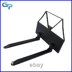 Skid Steer Forks 46 for Tractors Loaders Quick Attach Mount Fork 2600 LBS