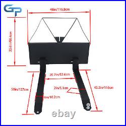 Skid Steer Forks 46 for Tractors Loaders Quick Attach Mount Fork 2600 LBS