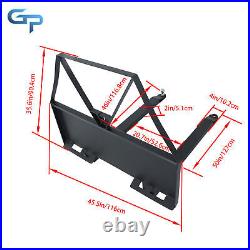 Skid Steer Forks 46 for Tractors Loaders Quick Attach Mount Fork 2600 LBS
