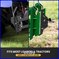 Skid Steer Hitch Attachment For SkidSteer Fits 2 Receiver Tubes