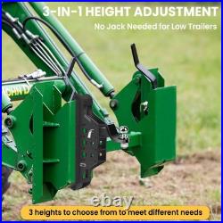 Skid Steer Hitch Attachment For SkidSteer Fits 2 Receiver Tubes