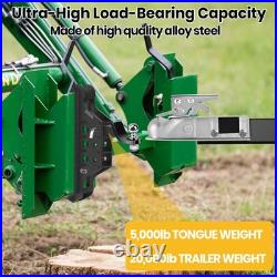 Skid Steer Hitch Attachment For SkidSteer Fits 2 Receiver Tubes