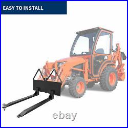 Skid Steer Loader Pallet Forks Quick Attach 46 Tractor Quick Tach Mount 2800lbs