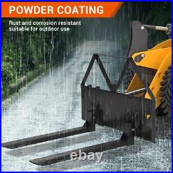 Skid Steer Loader Tractor Pallet Forks 46 Quick Tach Attachment with Hitch Ball