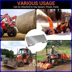 Skid Steer Mount Plate 3/8 1/2 Quick Attach Adapter for Tractor Loader Bucket