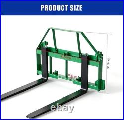 Skid Steer Pallet Fork 45 Frame 48 Blades 4000LBS Quick Attach for John Deere Skid Steer Pallet Fork 45 Frame 48 Blades 4000LBS Quick Attach for John Deere