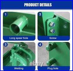 Skid Steer Pallet Fork 45 Frame 48 Blades 4000LBS Quick Attach for John Deere
