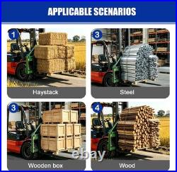Skid Steer Pallet Fork 45 Frame 48 Blades 4000LBS Quick Attach for John Deere