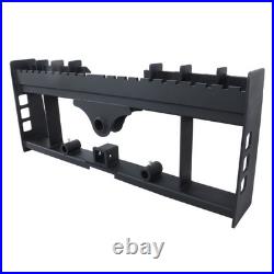 Skid Steer Pallet Fork Frame 4000LBS Heavy-Duty With Receiver Hitch & Spear Sleeve