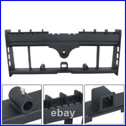 Skid Steer Pallet Fork Frame 4000LBS Heavy-Duty With Receiver Hitch & Spear Sleeve