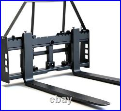 Skid Steer Pallet Fork Frame 4000LB, 4548Fork Blades Fit Bobcat Kubota Tractors
