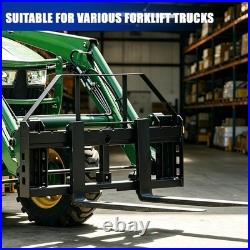 Skid Steer Pallet Fork Frame 4000LB, 4548Fork Blades Fit Bobcat Kubota Tractors