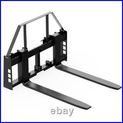 Skid Steer Pallet Fork Frame 4000LB, 4548Fork Blades For Bobcat Kubota Tractors
