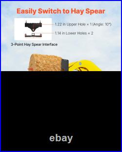 Skid Steer Pallet Fork Frame 4000 lb 45 Quick Attach with2 Hitch Receiver