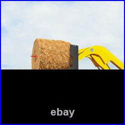 Skid Steer Pallet Fork Frame 4000 lb 45 Quick Attach with2 Hitch Receiver