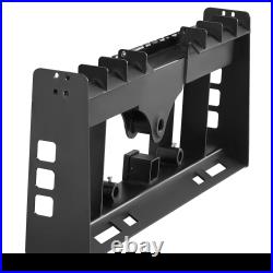 Skid Steer Pallet Fork Frame 4000 lb 45 Quick Attach with2 Hitch Receiver