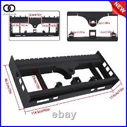 Skid Steer Pallet Fork Frame With Receiver Hitch & Spear Sleeves 2500lb Tractor