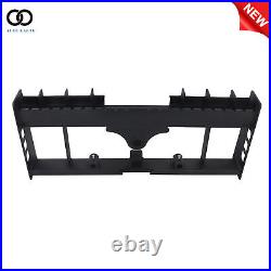 Skid Steer Pallet Fork Frame With Receiver Hitch & Spear Sleeves 2500lb Tractor