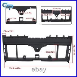 Skid Steer Pallet Fork Frame With Receiver Hitch & Spear Sleeves for Bobcat 2500lb