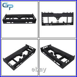 Skid Steer Pallet Fork Frame With Receiver Hitch & Spear Sleeves for Bobcat 2500lb