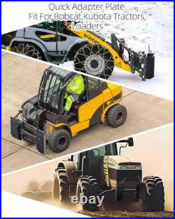Skid Steer Quick Attach Adapter Universal Heavy Duty Mount Plate 4000Lbs Capa