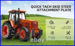 Skid Steer Quick Attach Adapter Universal Heavy Duty Mount Plate 4000Lbs Capa Skid Steer Quick Attach Adapter Universal Heavy Duty Mount Plate 4000Lbs Capa