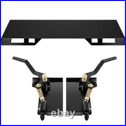 Skid Steer Quick Tach Attachment Mount Plate & Conversion Adapter Latch Box 3/8
