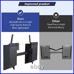Skid Steer Quick Tach Plate, Universal Tractor Loader Mount Adapter Converter