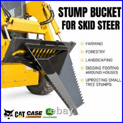 Skid Steer Stump Bucket Attachment for Bobcat Skid Steer Quick Attach Skid Steer Stump Bucket Attachment for Bobcat Skid Steer Quick Attach