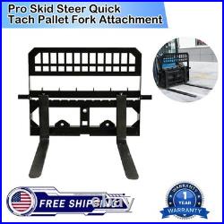 Skid Steer Tractor 45 Frame 48 Blades Quick Tach Pallet Fork Attachment 4000lb