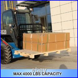 Skid Steer Tractor 45 Frame 48 Blades Quick Tach Pallet Fork Attachment 4000lb